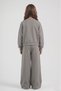 Girl's Gray Wide-Leg Sweatpants Set - Sweatshirt and Comfortable Fit Bottoms - 5