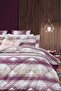 Fitted Sheet Duvet Cover Set Single Victoria Plum - 2