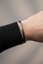 Accessories Chain Design Adjustable Modern Anthracite Color Men's Bracelet with Elevator Design