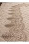 Quilted Embroidered Dowry Mat.Cream. 70X110 cm - 3