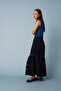 Cotton Long Skirt with Lace Detail - 3