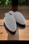 Women's Closed-Front Straw Slippers Lace Knitted Daily Home Slippers - 5