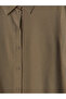 Brown Textured Women's Shirt by Güli̇s Gi̇yi̇m - 3