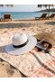 Stylish Black Ribbon Big Brim Natural Straw Hat - Wide Brim Beach Hat Trending Boater with Internal Adjustable String - 6