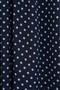 Polka Dot Chiffon Skirt with Elastic Waist and Lining - Dark Blue - 6
