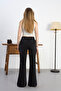 Women's High Waist Stretchy Flared Pants - 4