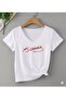 Ataturk and Turkish Flag Printed Mix Women's V-Neck Regular Tshirt