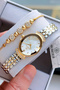 Premium Cutting Glass Women's Wristwatch Steel Band Japanese Mechanism Gift with Special Box Hmby2060C3 - 4