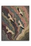Sdt Crane Birds Wave Pattern Purple Gray Beige Toned Woven Base Decorative Carpet Sdt1005 - 3