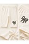 Girls' Triple Leggings Set Casual Girls' Capri Leggings Bow Detail Cotton Underwear 1-8 Years 3 Pieces - 3