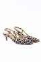 Genuine Leather Leopard Heeled Shoes - Rgn5030 - 2