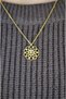 Flower of Life Design Colorful Stone Steel Necklace - 2