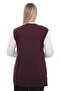 Women's Buttoned Pocketed V-Neck Casual Summer Combed Cotton Mother Vest - 4
