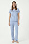 Diana Glamour Viscose Short Sleeve Women's Pajama Set - 2