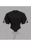Trendy Iconic Design Waist-Fitting Corset Detail Crop Sweat Track Suit - Trendy Iconic Design Waist-Fitting Corset Detail Crop Sweat Suit Set - 5