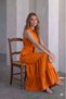 New Season Women's Sleeveless Collared Front Buttoned Waist Belted Long Tricot Dress - 2