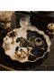 Luxury Glass Surface Presentation Tray 38 cm - Tea and Coffee Serving Tray - Decorative Round Tray with Gold Detail - 2