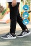 Black and White Velcro Lightweight Flexible Boys' Sports Shoes 754 F - 3