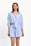 Women's Front-Tie 100% Cotton Shirt 25Pl09St - 2