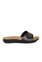 Black Women's Flat Slippers - 2