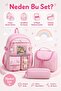 Korean Model 3-Piece Primary School Bag Set, Backpack + Lunch Box + Pen Holder - 5