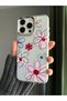 Color Flower Pattern Durable Transparent Phone Case Compatible with iPhone 13 and iPhone 14