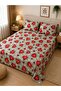 3-Piece Flat Cotton Bedsheet Set – 1 Flat Sheet + 2 Pillowcases, Soft & Breathable