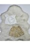 Baby Girl 2-Piece Set Crispy Floral Patterned Shorts & White Madonna Collar Blouse Set