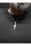 Spearhead Detailed Steel Necklace Unisex - 4