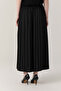 Pleated Long Minimal Black Skirt 0219 - 4