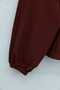 Buttoned Blouse with Bow Detail on the Front and Elasticated Sleeves - Burgundy - 7