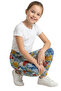 Patterned Children's Leggings - Mixed Floral Patterned Girls' Leggings - Soft, Stretchy, Comfortable Cotton, Anti-Sweat - 2
