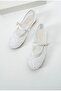 Mesh Embroidery and Beading Orthopedic Sole Women's Ballerinas - 2