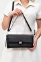 Women's Black Mini Handbag and Shoulder Bag - 4