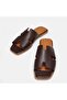 Women's Genuine Leather Slippers 41-42-43-44-Brown - 4