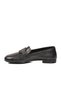 Black genuine leather women's casual shoes - 4