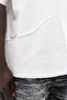 Men's Floral Embroidered Double Face Oversize T-Shirt Ecru - 8