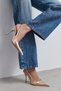 Gloria Dore Patent Leather Belt Detail Pointed Toe Women's Heeled Shoes