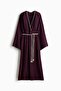 Belted viscose dress - 6