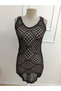 Women's Strappy Round Neck Short Knit Dress - 6