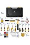 53PCS Hand tool Kit With Box - Complete Repair Kit | Ratchet, Sockets, Wrenches, Screwdrivers, Pilars, Hammer, Measuring Tape, Light - 3