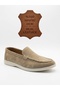 Ba0252 100% Genuine Leather Inside and Out Men's Cream Suede Casual Loafer Thermo Sole Shoes
