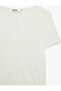 Cotton Slim Fit Short Sleeve V-Neck T-Shirt - 7
