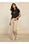 Cotton T-shirt with Stitch Applique Detail - 3