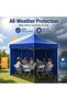 3x3M Gazeebo Tent Canopy [Heavy Duty] Steel Frame with Waterproof Fabric - Portable Tent Folding Pavilion Shelter for Outoor Events - 5