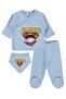 Superman Printed Bodysuit Sets - Blue