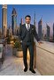 Sartorial |   Emerald Green Striped Vest Suit - 6