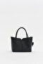 Charm accessory satchel bag black - 4