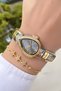 Special Boxed Steel Women's Wristwatch Gold Silver Color 2 Years Warranty Bracelet Gifted Hm6Hdc2 - 3
