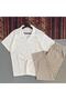 Men's Bürümcük T-Shirt Tracksuit Summer Casual Top and Bottom Set - 2